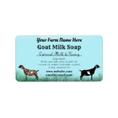 Blue Sky Goat Milk Soap Label - Nubian Dairy Goats Adressaufkleber (Vorne)