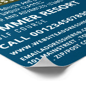 Blue Sky, GoIf Lektion Werbung Poster (Ecke)