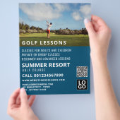 Blue Sky, GoIf Lesson Werbung Flyer (Hand)