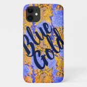 Blue Sky & Golden Blume und Ihr Text Case-Mate iPhone Hülle (Rückseite)