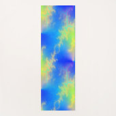 Blue Sky & Golden Yellow Lightning Bolts Yogamatte (Vorderseite)