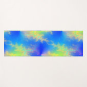 Blue Sky & Golden Yellow Lightning Bolts Yogamatte (Vorderseite (Horizontal))