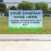 Blue Sky Grass Business Advertising Custom Banner (Insitu)