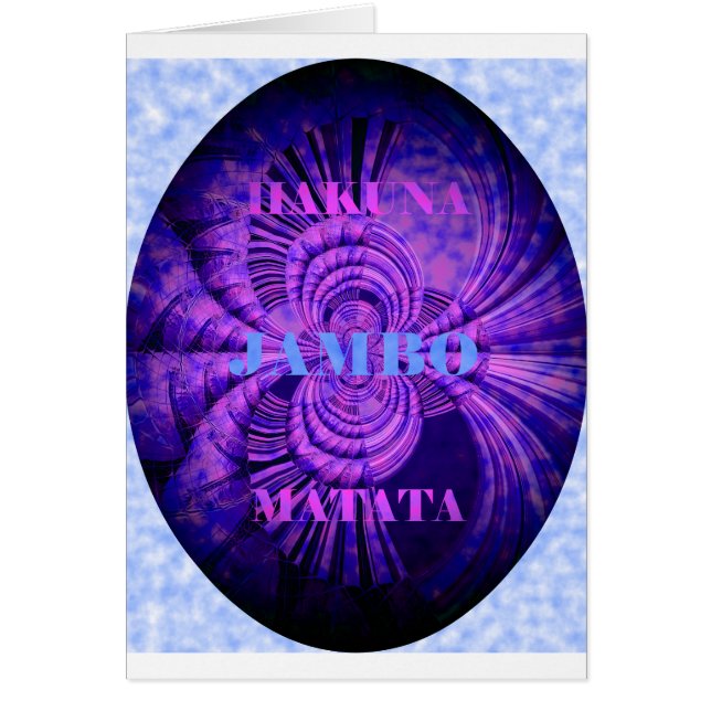 Blue Sky Hakuna Matata Kenya Giraffe Woven Art C (Vorne)