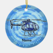 Blue Sky Helicopter-Ornament Keramik Ornament (Vorne)