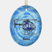 Blue Sky Helicopter-Ornament Keramik Ornament (Rechts)