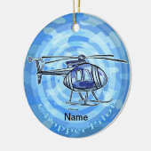 Blue Sky Helicopter-Ornament Keramik Ornament (Links)