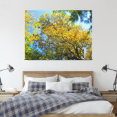Blue Sky & Herbst - Leinwanddruck (Insitu (Schlafzimmer))