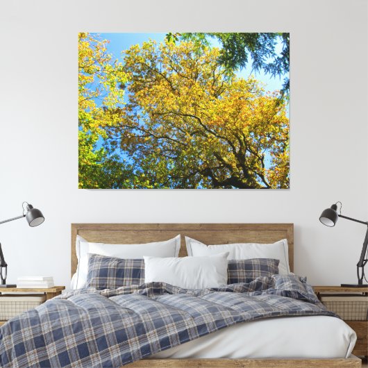 Blue Sky & Herbst - Leinwanddruck (Insitu (Schlafzimmer))