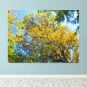 Blue Sky & Herbst - Leinwanddruck (Insitu (Holzboden))