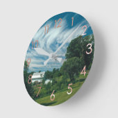 Blue Sky Homestead Wanduhr (Winkel)