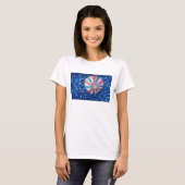 Blue Sky Hot Air Balloon T-Shirt (Vorne ganz)