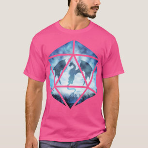 Blue Sky Ice Dragon D20 T-Shirt