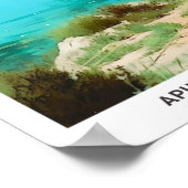 Blue Sky in Apulien Seen Italien Vintage Poster (Ecke)