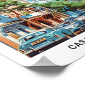 Blue Sky in Casablanca Marokko Poster (Ecke)