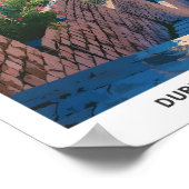 Blue Sky in Dubrovnik Kroatien Vintage Travel Poster (Ecke)