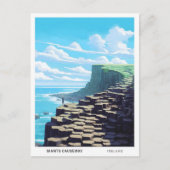 Blue Sky in Giants Causeway Ireland Travel Postkarte (Vorderseite)
