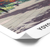 Blue Sky in Yoyogi Park Tokio Japan Travel Poster (Ecke)