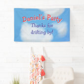 Blue Sky Kids Party Willkommensbanner Banner (Insitu)