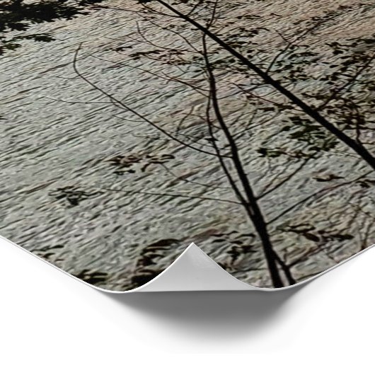 Blue Sky Lake Poster (Ecke)