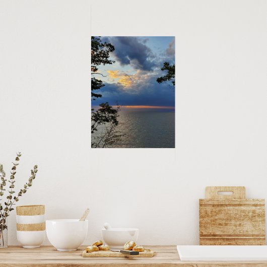 Blue Sky Lake Poster (Küche)