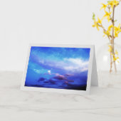 Blue Sky Landscape Fotografy Art Karte (Gelbe Blume)