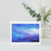 Blue Sky Landscape Fotografy Art Postkarte (Stehend Vorderseite)