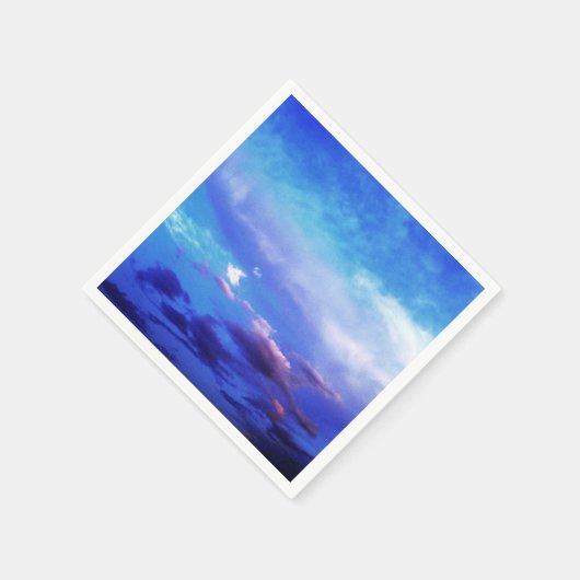 Blue Sky Landscape Fotografy Art Serviette (Ecke)