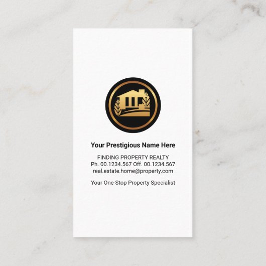 Blue Sky Layers Zuhause Landscape Realty Visitenkarte (Rückseite)