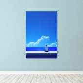 Blue Sky Leinwanddruck (Insitu (Holzboden))