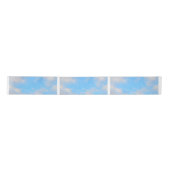 Blue Sky Light White Clouds Cloudy Spring Satinband (Vorderseite)