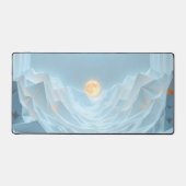 Blue Sky Lunar Desk Mat - Dreamy Minimalistisch Of Schreibtischunterlage (Vorderseite)