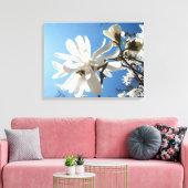 Blue Sky Magnolia Leinwand Magnolia (Insitu (Wohnzimmer))