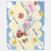 Blue Sky Melona Henok Baby Blanket Fleecedecke (Vorderseite)
