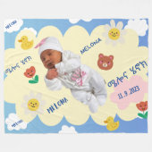 Blue Sky Melona Henok Baby Blanket Fleecedecke (Vorderseite (Horizontal))