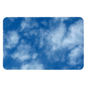 Blue Sky mit Clouds Foto Magnet