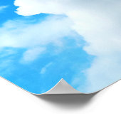 Blue Sky mit Clouds-Foto Poster (Ecke)