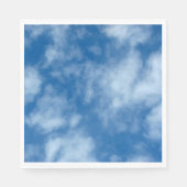 Blue Sky mit Clouds-Foto Serviette (Vorderseite)
