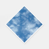 Blue Sky mit Clouds-Foto Serviette (Ecke)