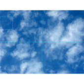 Blue Sky mit Clouds-Foto Stoff (Kachel)