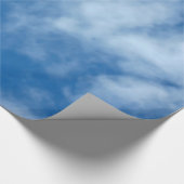 Blue Sky mit Clouds Foto Wrapping Paper Geschenkpapier (Ecke)