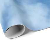 Blue Sky mit Clouds Foto Wrapping Paper Geschenkpapier (Rolleneckpunkt)