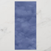 Blue Sky mit dem Baby Shower Flat Menu der hängend Menükarte (Rückseite)