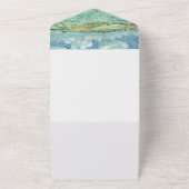 Blue Sky mit der Hochzeitseinladung zum Green Fiel All In One Einladung (Außenbereich)