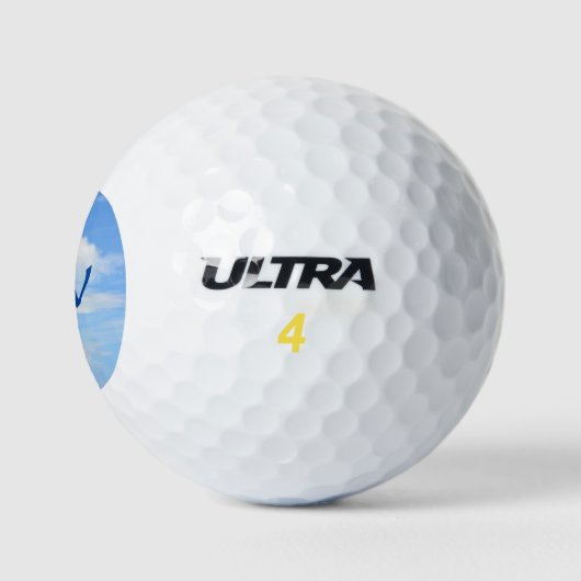 Blue Sky mit einer Drehung Wolken Golfball (Logo)
