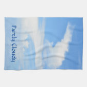 Blue Sky mit einer wirbelnden weißen Wolke Geschirrtuch (Horizontal)