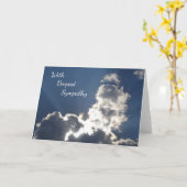 Blue Sky mit Sonnenstrahlen Sympathie Card Karte (Gelbe Blume)