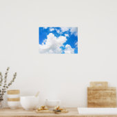 Blue Sky mit wenigen Wolken Foto Poster (Küche)