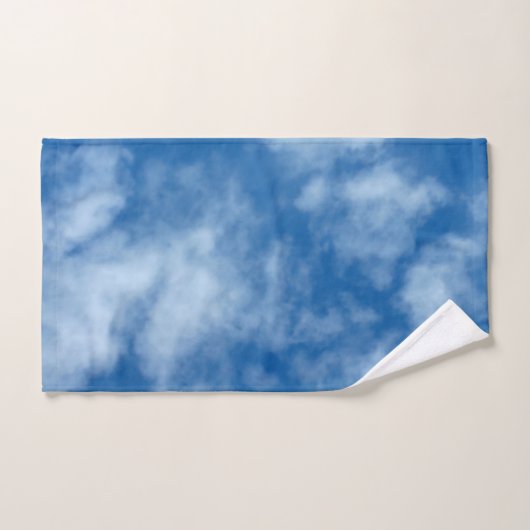 Blue Sky mit Wolken-Naturfotografie Badhandtuch Set (Handtuch)