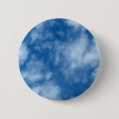 Blue Sky mit Wolken-Naturfotografie Button (Vorderseite)